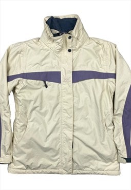Helly Hansen Vintage Ladies Cream & Purple Waterproof Jacket