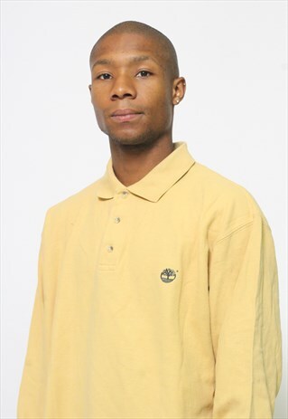VINTAGE TIMBERLAND LONG SLEEVE POLO SHIRT