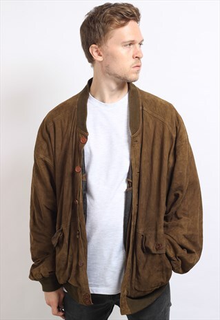 VINTAGE SUEDE BOMBER JACKET