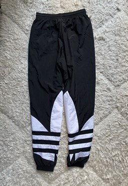 Adidas high waist black white logo trousers