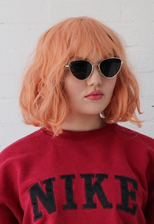 GOLD Y2K SUNGLASSES WITH BLACK LENSES