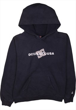 Vintage 90's DC Hoodie Pullover Spellout Black Large