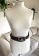 VINTAGE 90'S/Y2K FAUX LEATHER BELT