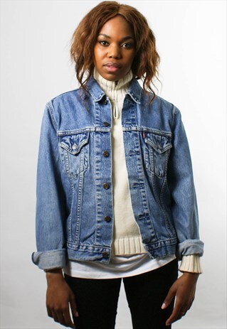 LEVI VINTAGE DENIM JACKET, LIGHT DENIM, S