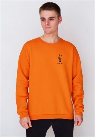ORANGE PEACE OUT (NAVY) SWEATSHIRT