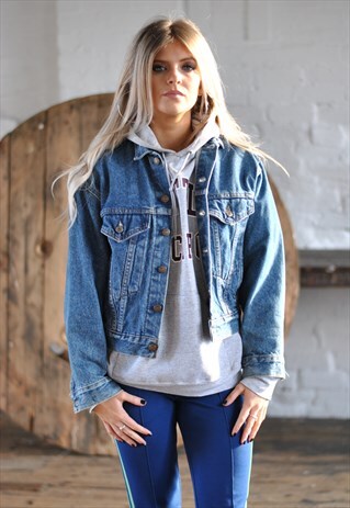VINTAGE LEVI'S RED TAB TRUCKER JACKET MADE IN USA LEVI