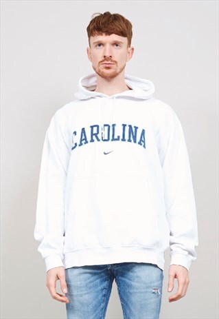VINTAGE 90'S NIKE OVERSIZED WHITE HOODIE