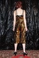VINTAGE Y2K SEXY NEW YEARS PARTY SEQUIN JUMPSUIT IN GOLD