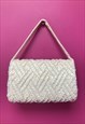 GRAB BAG IVORY WHITE BEAD SEQUIN BOXY BRIDAL