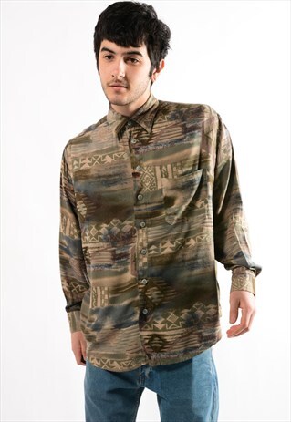 VINTAGE 90'S PATTERN SHIRT