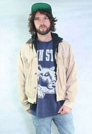 VINTAGE LEE DENIM BORG LINED WINTER SHERPA JACKET