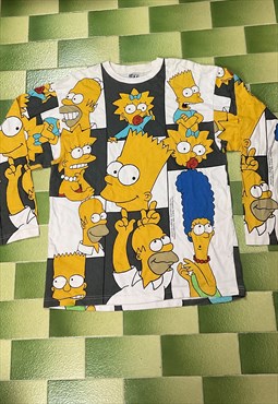 The Simpsons All Over Print Long Sleeve T-Shirt 2 Sided