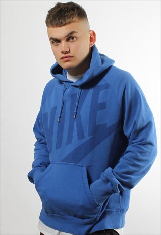 VINTAGE NIKE BIG SPELL OUT LOGO HOODIE