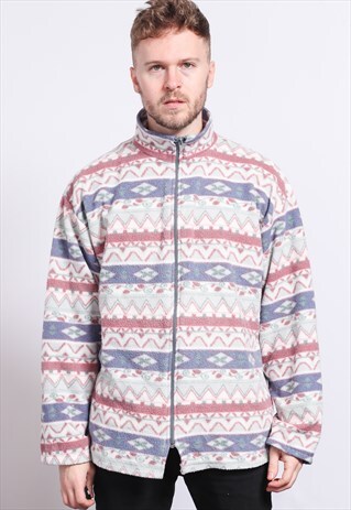 VINTAGE HALF ZIP FLEECE TOP