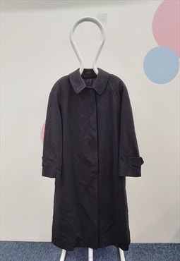 90s Vintage Burberry Long Coat Navy 