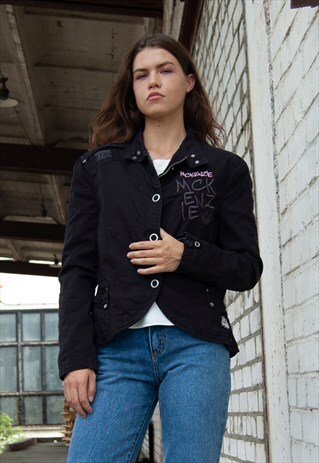 VINTAGE RETRO BLACK MCKENZIE JACKET