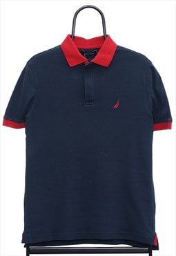 Vintage Nautica Navy Polo Shirt Mens