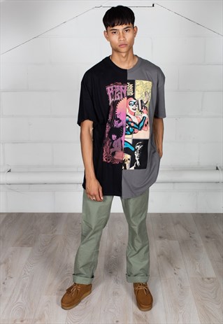 JIMI HENDRIX HARLEY QUINN RECONSTRUCTED UNISEX T-SHIRT