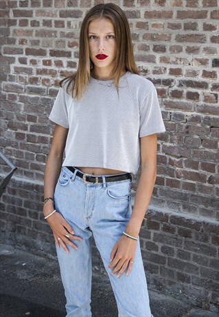 CROP TOP - GRIS