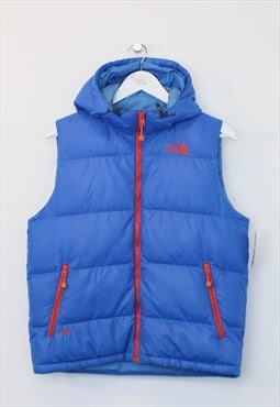 Vintage The North Face gilet in blue and orange. Best fits S