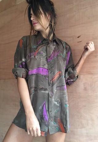 OVERSIZED RETRO 90S 80S VINTAGE UNISEX FESTIVAL SHIRT
