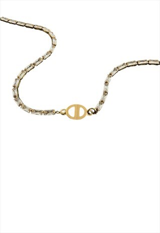 AUTHENTIC DIOR CD PENDANT- REWORKED NECKLACE