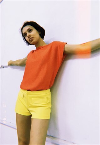 90'S RETRO PARIS CHIC KNIT FESTIVAL MOMS TOP