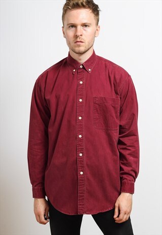 VINTAGE HEAVY COTTON SHIRT PURPLE