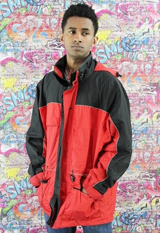 VINTAGE 90S SHELL JACKET / WINDBREAKER. UNISEX SPORTSWEAR