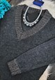GREY OVERSIZED SPARKLE JUMPER