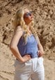 VINTAGE 80'S CROCHET FESTIVAL KNITTED PARTY JUMPER VEST