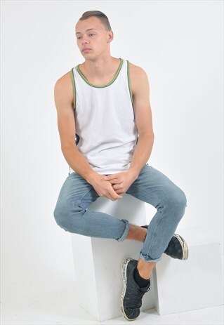 VINTAGE 90'S TANK T-SHIRT IN WHITE
