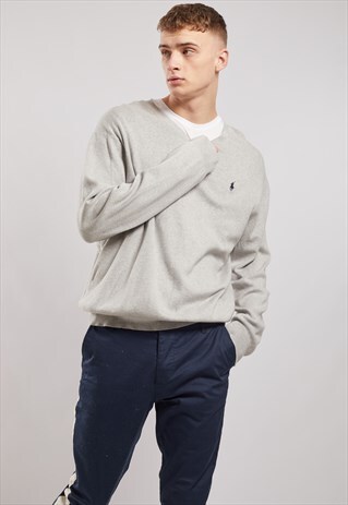 VINTAGE RALPH LAUREN V-NECK JUMPER