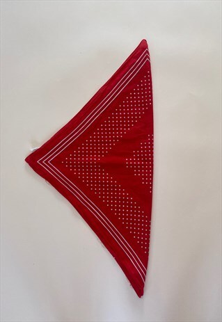 VINTAGE COTTON RED BANDANA