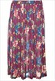 Vintage Floral Print Skirt - M
