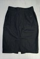 AMY WINEHOUSE PENCIL SKIRT BLACK SMART COTTON