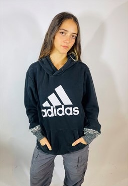 Vintage 90s Adidas Rework Embroidered Hoodie