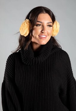 Mustard Faux Fur Ear Muffs