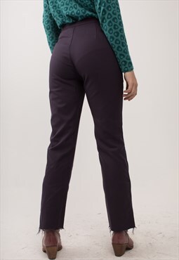 Vintage Plum High Waisted Reworked Trousers