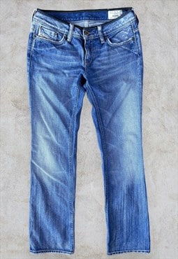 Diesel Bebel 0070Z Women Blue Bootcut Regular Jeans W28 L32