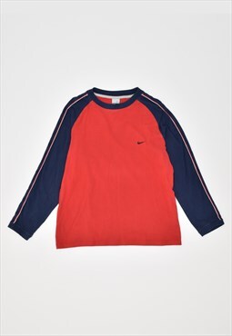 Vintage 90's Nike Top Long Sleeve Red