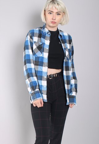 VINTAGE CHECK FLANNEL SHIRT