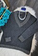 GREY OVERSIZED SPARKLE JUMPER