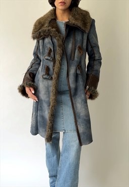 Vintage Miss Sixty Faux Fur Coat