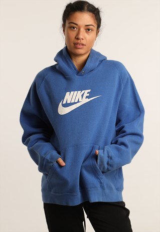 VINTAGE NIKE PRINTED LOGO HOODIE
