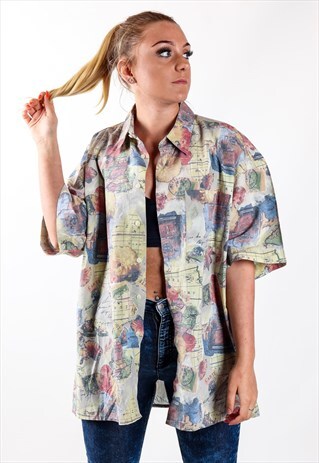 VINTAGE PATTERNED SHIRT S590