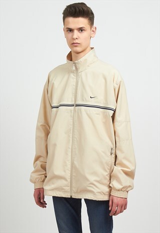 VINTAGE BEIGE NIKE WINDBREAKER JACKET