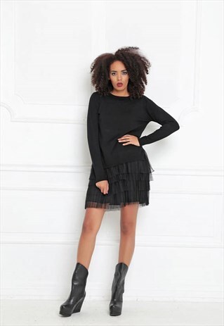 BLACK DRESS/ TULLE DRESS