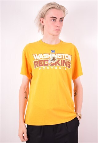NFL MENS VINTAGE WASHINGTON REDSKINS T-SHIRT TOP LARGE 90S