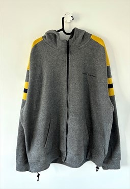 Vintage Tommy Hilfiger grey fleece zip up 90s XL